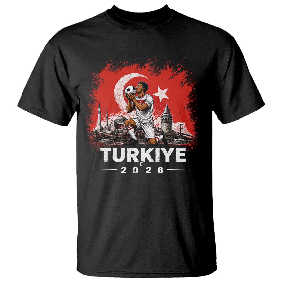 Turkish Soccer 2026 T Shirt Turkey Football Fan Vintage Turkish Pride