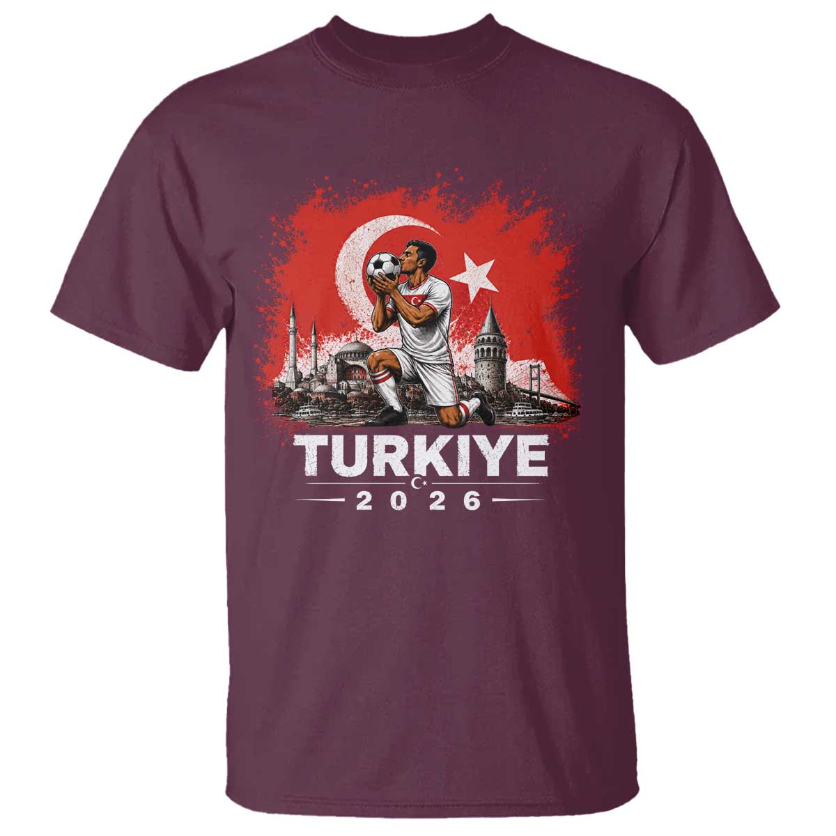 Turkish Soccer 2026 T Shirt Turkey Football Fan Vintage Turkish Pride