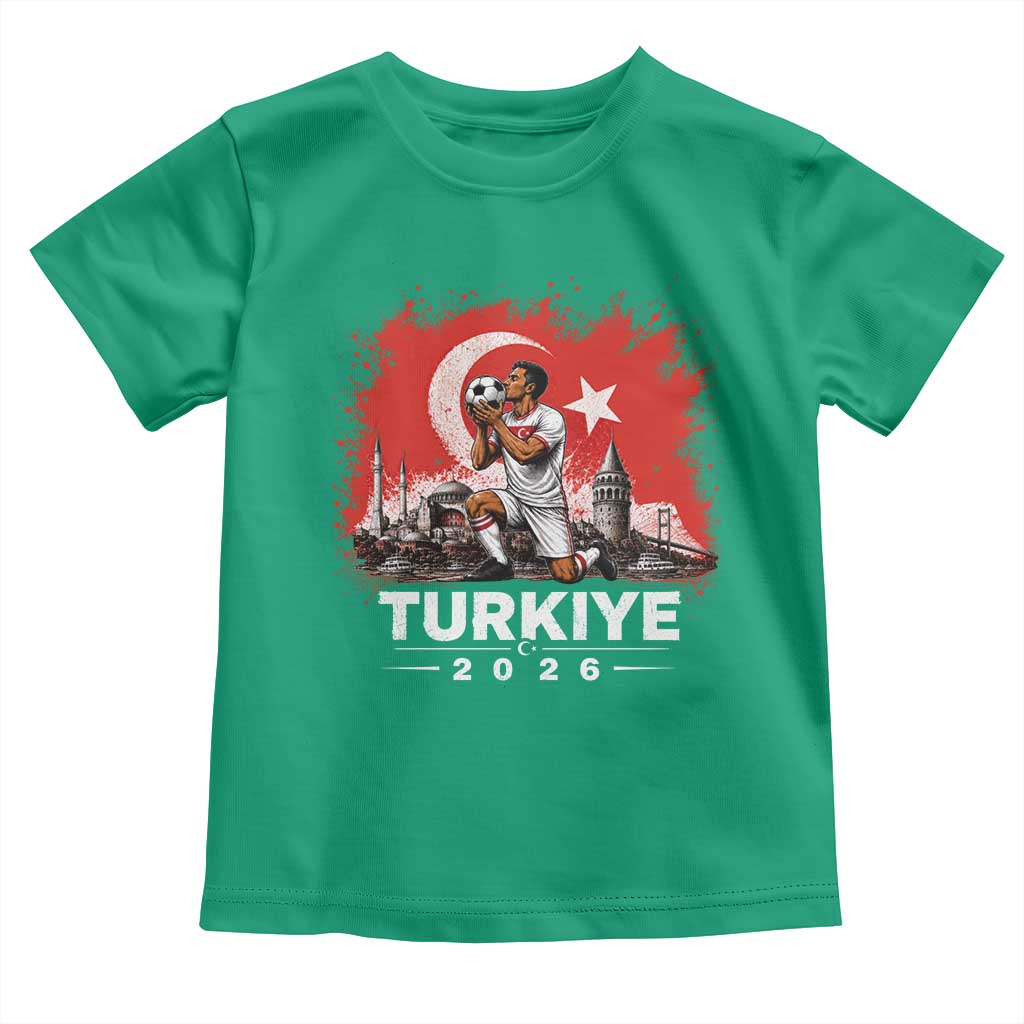 Turkish Soccer 2026 Toddler T Shirt Turkey Football Fan Vintage Turkish Pride