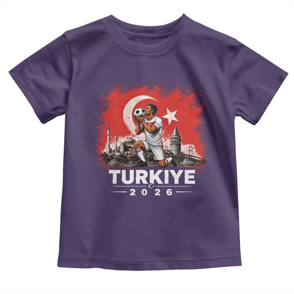 Turkish Soccer 2026 Toddler T Shirt Turkey Football Fan Vintage Turkish Pride