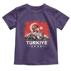 Turkish Soccer 2026 Toddler T Shirt Turkey Football Fan Vintage Turkish Pride