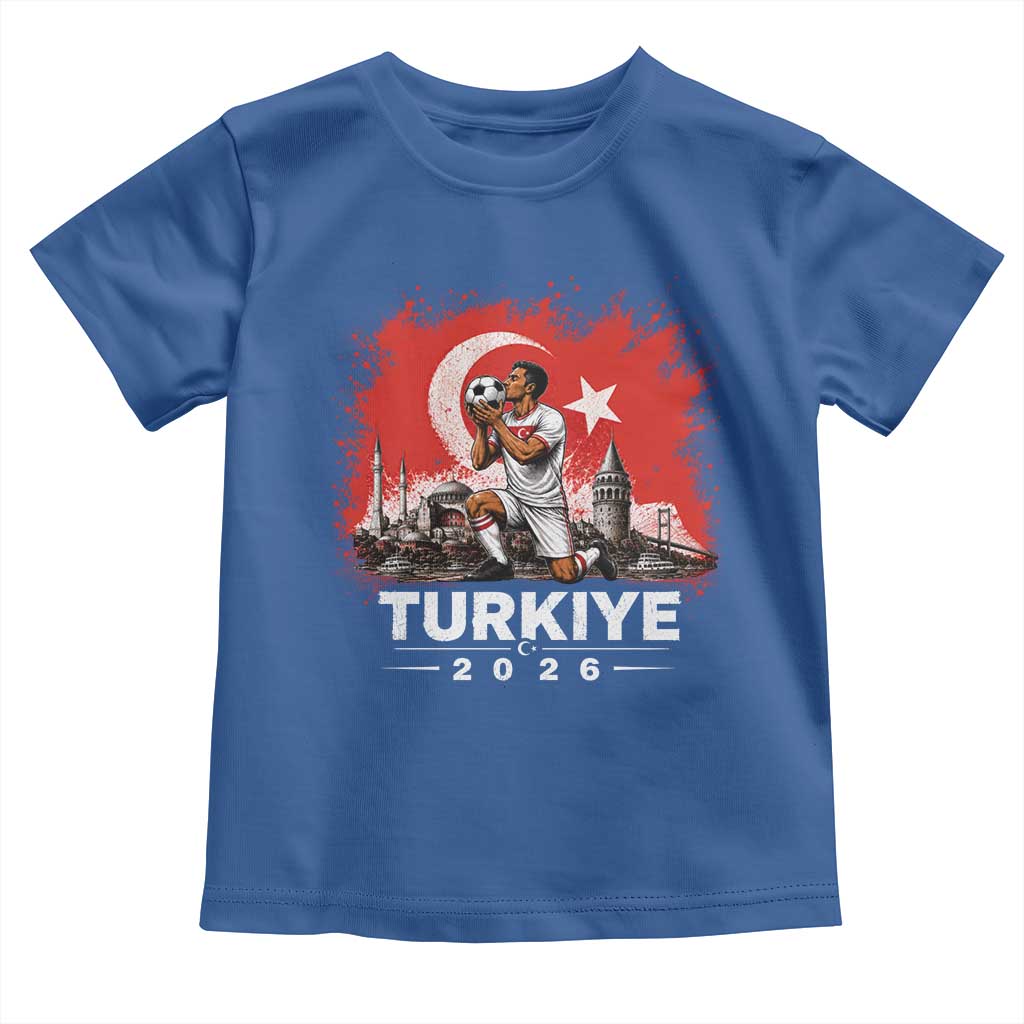 Turkish Soccer 2026 Toddler T Shirt Turkey Football Fan Vintage Turkish Pride