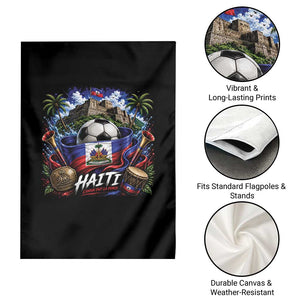 Haiti Soccer 2026 Garden Flag Haitian Flag Caribbean Football Fan