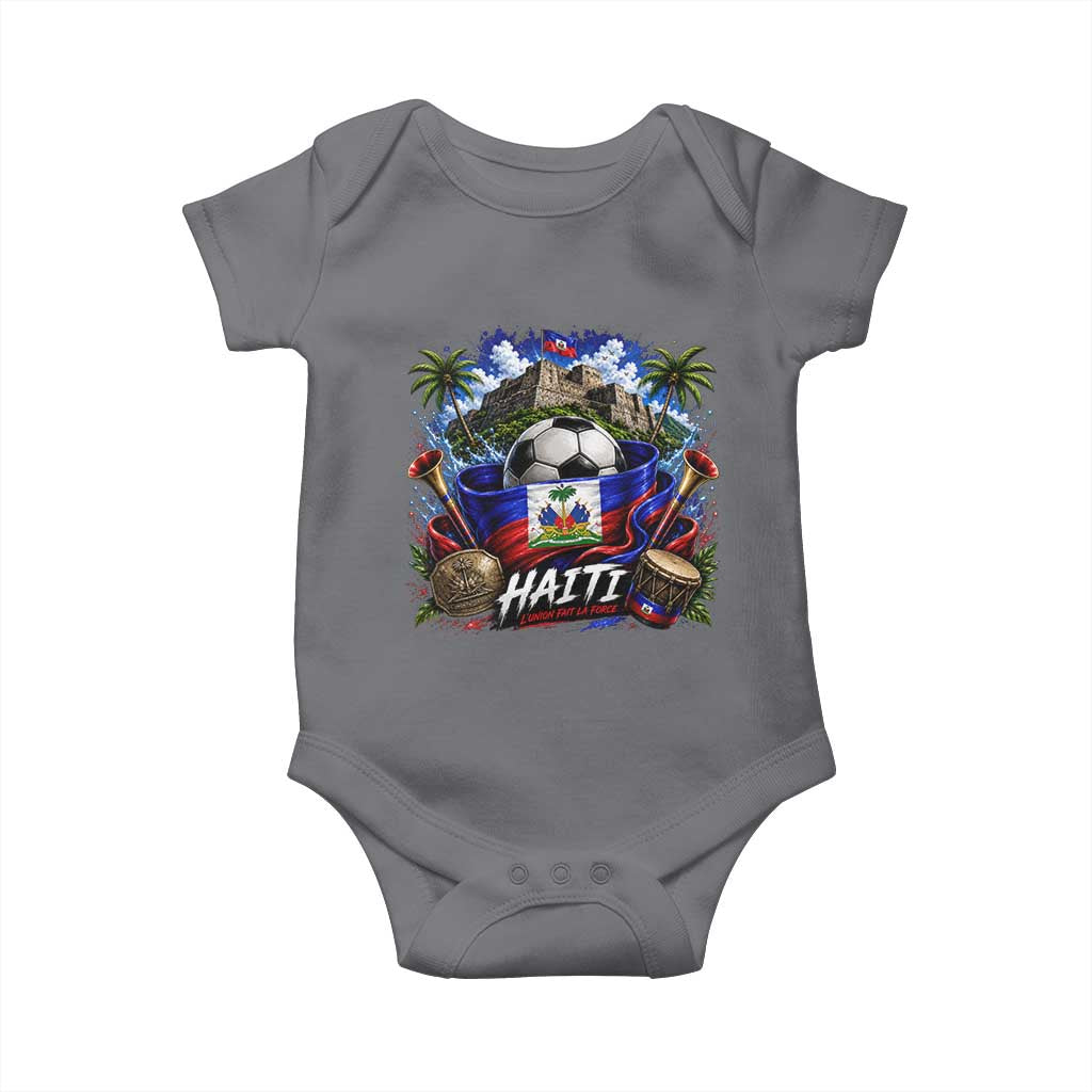 Haiti Soccer 2026 Baby Onesie Haitian Flag Caribbean Football Fan