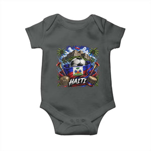 Haiti Soccer 2026 Baby Onesie Haitian Flag Caribbean Football Fan
