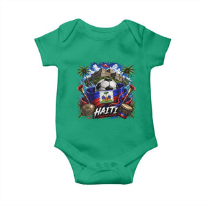 Haiti Soccer 2026 Baby Onesie Haitian Flag Caribbean Football Fan