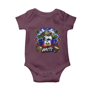 Haiti Soccer 2026 Baby Onesie Haitian Flag Caribbean Football Fan