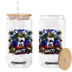 Haiti Soccer 2026 Glass Can Haitian Flag Caribbean Football Fan