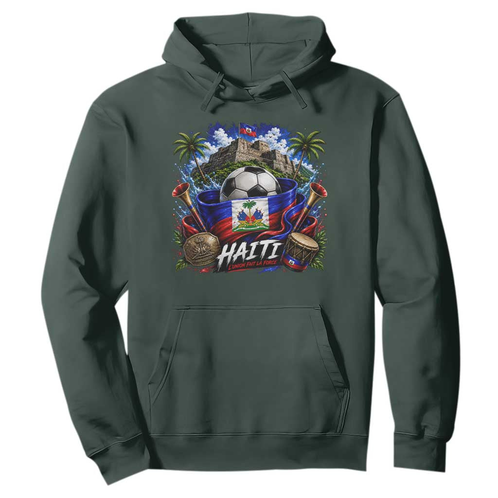Haiti Soccer 2026 Hoodie Haitian Flag Caribbean Football Fan