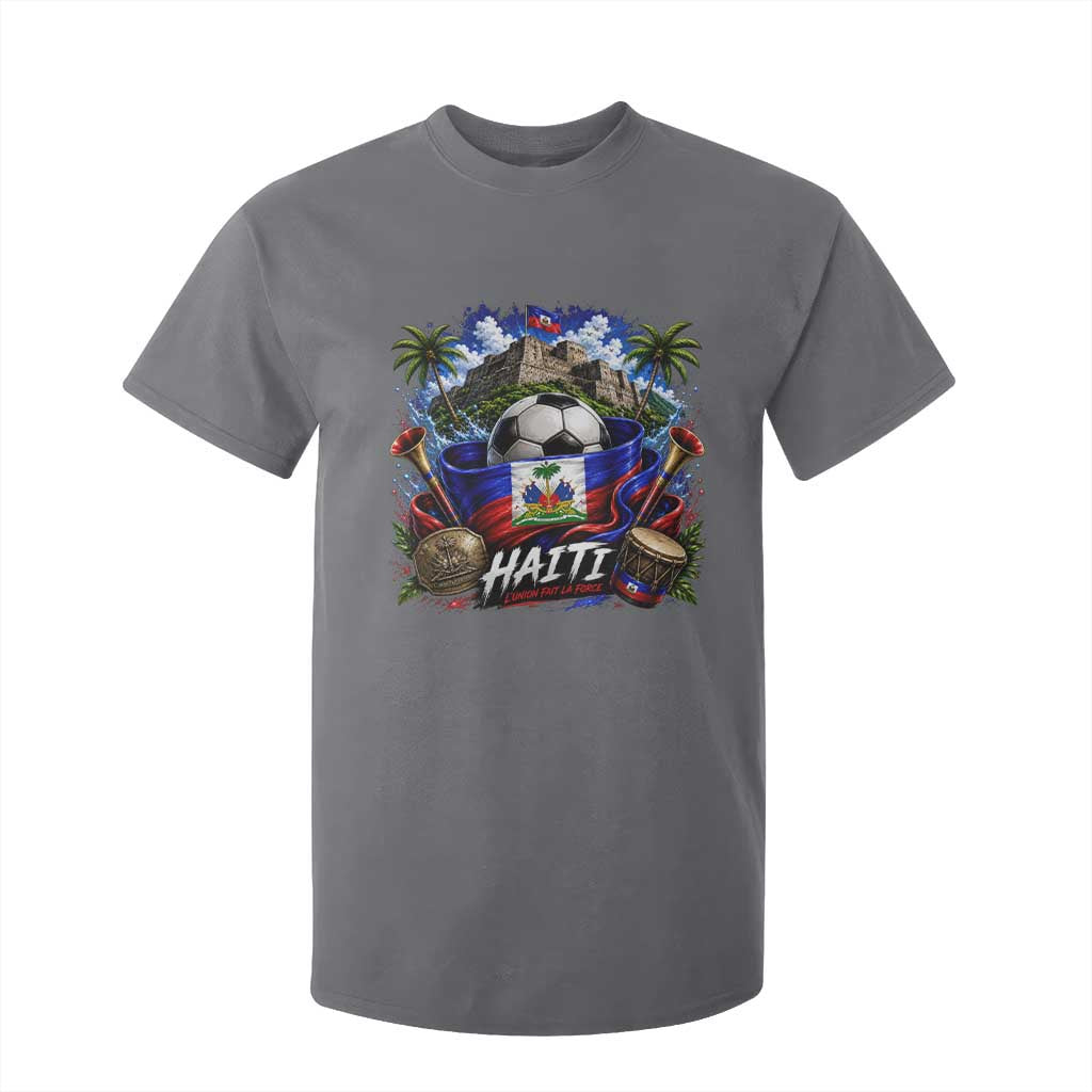 Haiti Soccer 2026 T Shirt For Kid Haitian Flag Caribbean Football Fan
