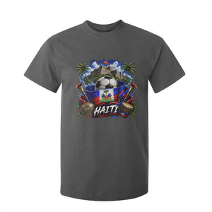 Haiti Soccer 2026 T Shirt For Kid Haitian Flag Caribbean Football Fan