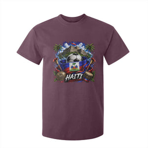 Haiti Soccer 2026 T Shirt For Kid Haitian Flag Caribbean Football Fan