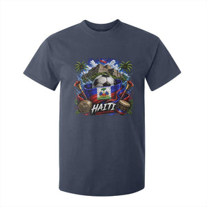 Haiti Soccer 2026 T Shirt For Kid Haitian Flag Caribbean Football Fan