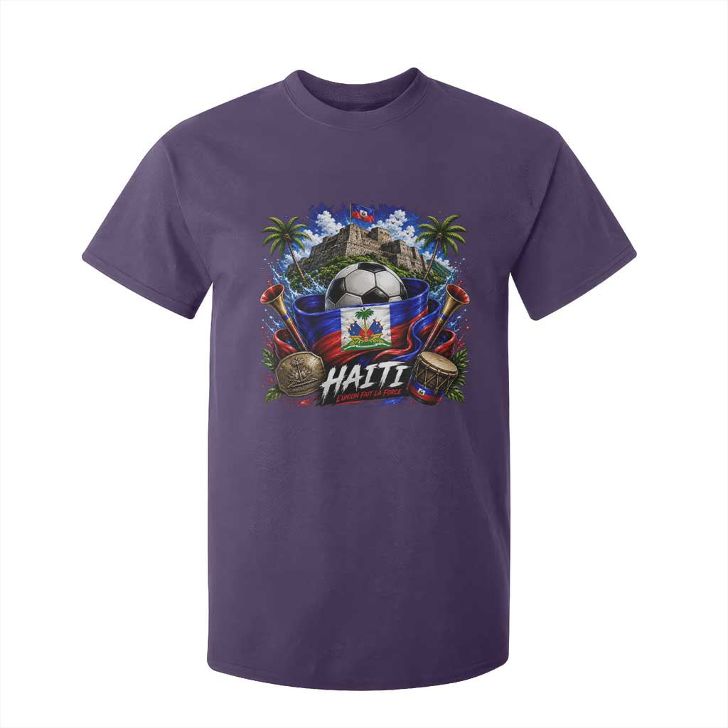 Haiti Soccer 2026 T Shirt For Kid Haitian Flag Caribbean Football Fan