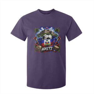 Haiti Soccer 2026 T Shirt For Kid Haitian Flag Caribbean Football Fan