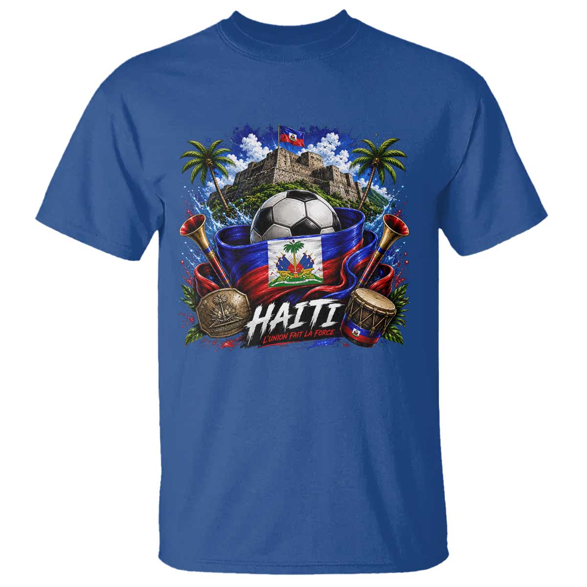 Haiti Soccer 2026 T Shirt Haitian Flag Caribbean Football Fan