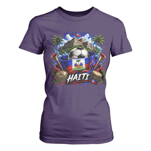 Haiti Soccer 2026 T Shirt For Women Haitian Flag Caribbean Football Fan