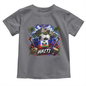 Haiti Soccer 2026 Toddler T Shirt Haitian Flag Caribbean Football Fan