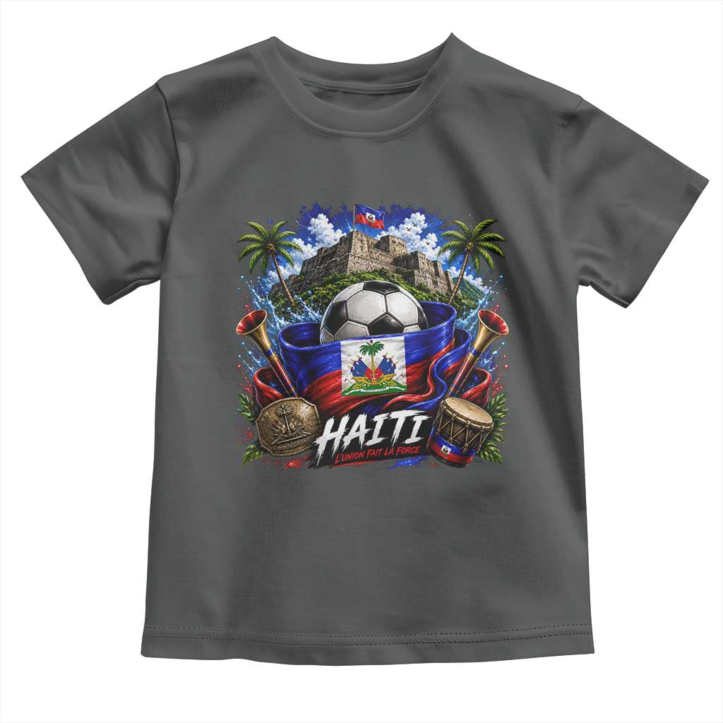 Haiti Soccer 2026 Toddler T Shirt Haitian Flag Caribbean Football Fan