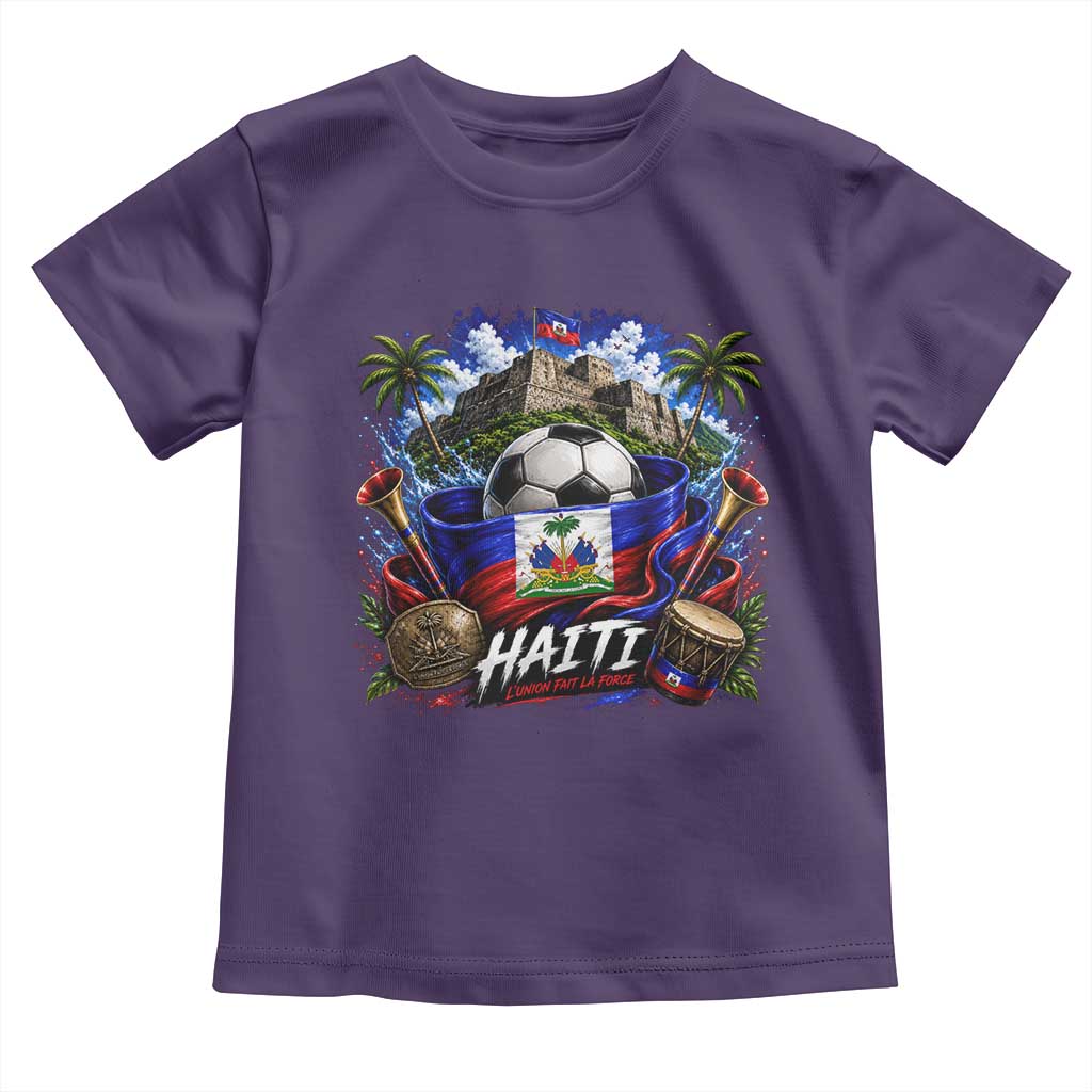 Haiti Soccer 2026 Toddler T Shirt Haitian Flag Caribbean Football Fan