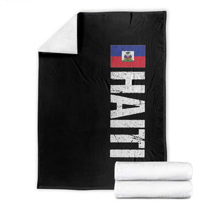 Vintage Haitian Flag Throw Blanket Proud Haitienne Haiti Independence 1804