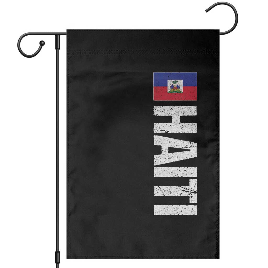 Vintage Haitian Flag Garden Flag Proud Haitienne Haiti Independence 1804 TS10 Black Print Your Wear