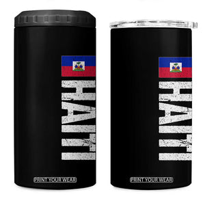Vintage Haitian Flag 4 in 1 Can Cooler Tumbler Proud Haitienne Haiti Independence 1804