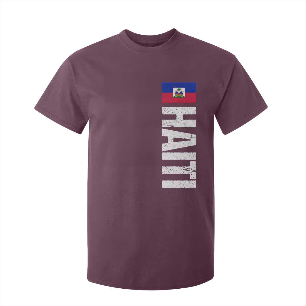 Vintage Haitian Flag T Shirt For Kid Proud Haitienne Haiti Independence 1804