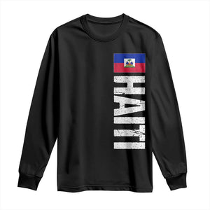 Vintage Haitian Flag Long Sleeve Shirt Proud Haitienne Haiti Independence 1804