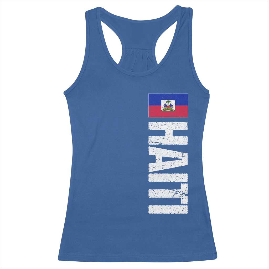Vintage Haitian Flag Racerback Tank Top Proud Haitienne Haiti Independence 1804