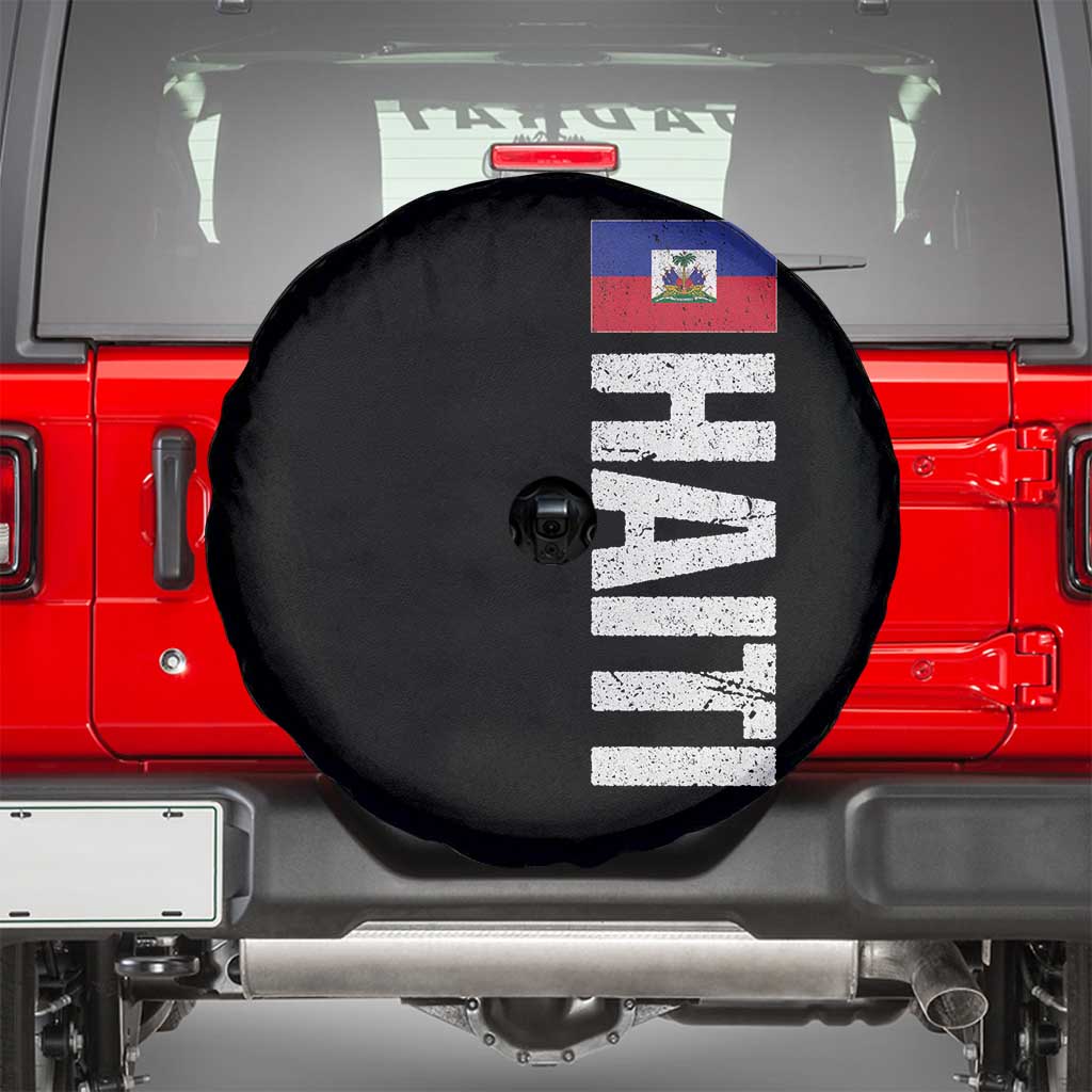 Vintage Haitian Flag Spare Tire Cover Proud Haitienne Haiti Independence 1804