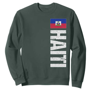Vintage Haitian Flag Sweatshirt Proud Haitienne Haiti Independence 1804