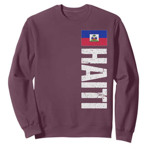 Vintage Haitian Flag Sweatshirt Proud Haitienne Haiti Independence 1804