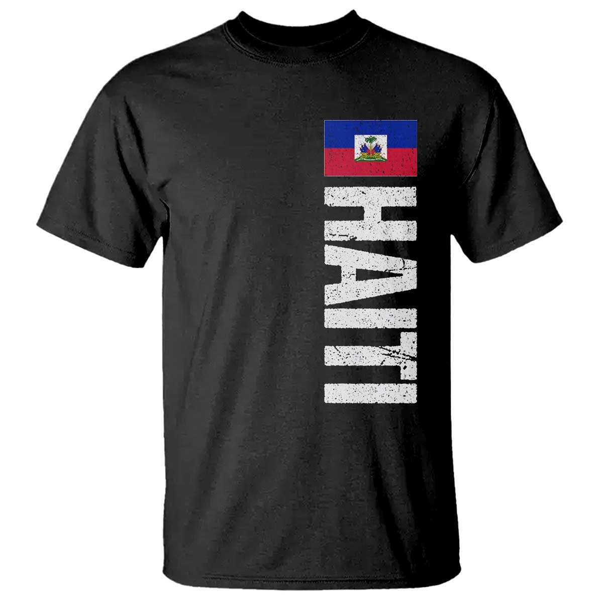 Vintage Haitian Flag T Shirt Proud Haitienne Haiti Independence 1804