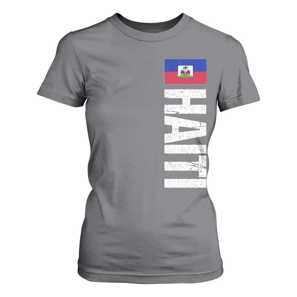 Vintage Haitian Flag T Shirt For Women Proud Haitienne Haiti Independence 1804