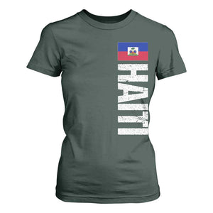 Vintage Haitian Flag T Shirt For Women Proud Haitienne Haiti Independence 1804