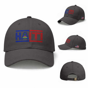 Haiti Flag Baseball Cap Vintage Haitian Pride Ayiti Roots
