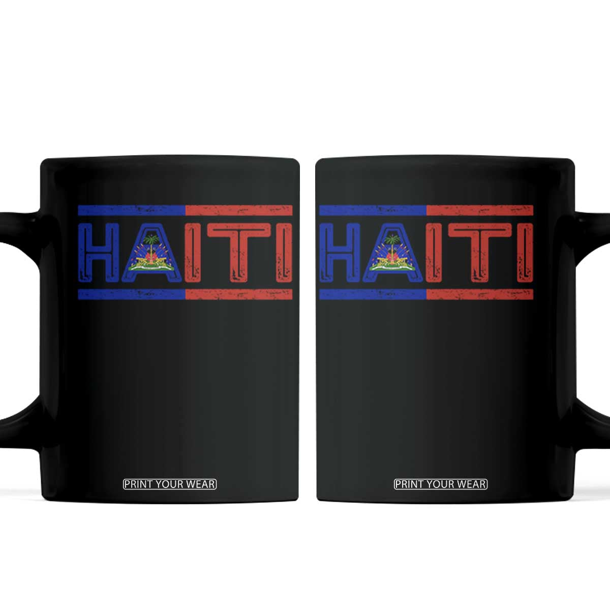 Haiti Flag Coffee Mug Vintage Haitian Pride Ayiti Roots