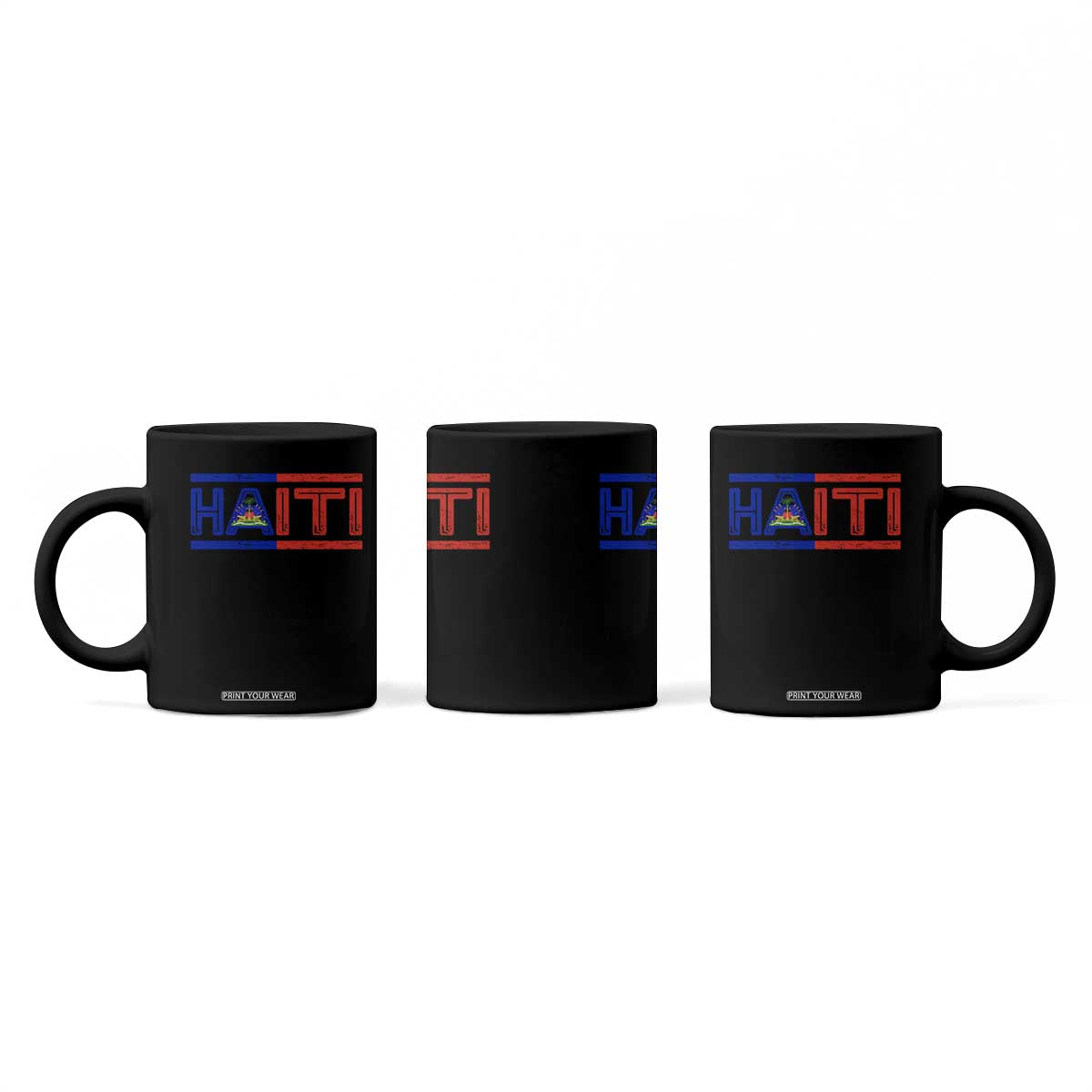 Haiti Flag Coffee Mug Vintage Haitian Pride Ayiti Roots