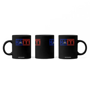 Haiti Flag Coffee Mug Vintage Haitian Pride Ayiti Roots