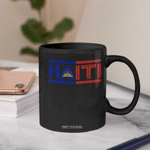 Haiti Flag Coffee Mug Vintage Haitian Pride Ayiti Roots