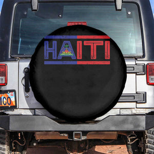 Haiti Flag Spare Tire Cover Vintage Haitian Pride Ayiti Roots
