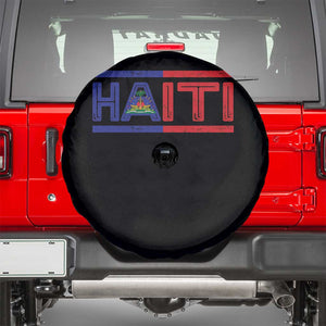 Haiti Flag Spare Tire Cover Vintage Haitian Pride Ayiti Roots