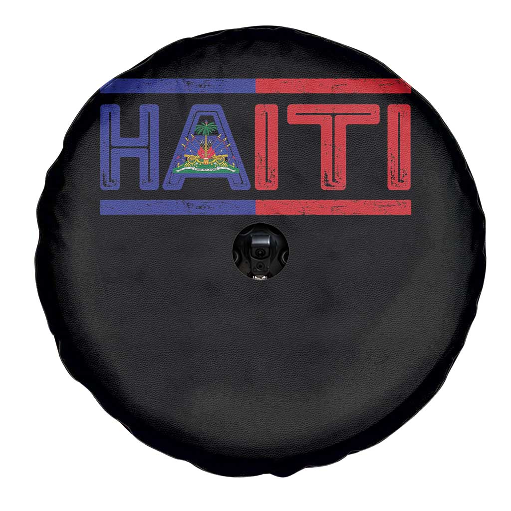 Haiti Flag Spare Tire Cover Vintage Haitian Pride Ayiti Roots