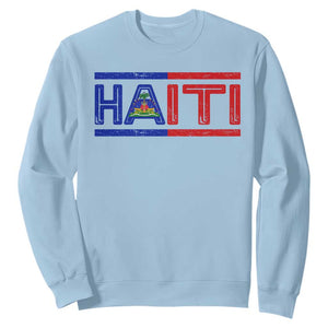 Haiti Flag Sweatshirt Vintage Haitian Pride Ayiti Roots