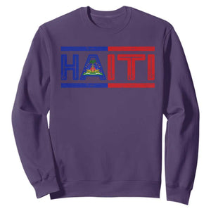 Haiti Flag Sweatshirt Vintage Haitian Pride Ayiti Roots