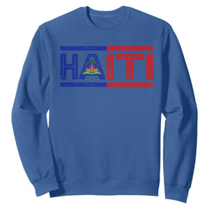 Haiti Flag Sweatshirt Vintage Haitian Pride Ayiti Roots