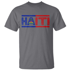 Haiti Flag T Shirt Vintage Haitian Pride Ayiti Roots
