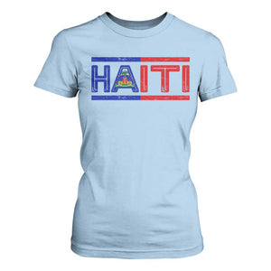 Haiti Flag T Shirt For Women Vintage Haitian Pride Ayiti Roots