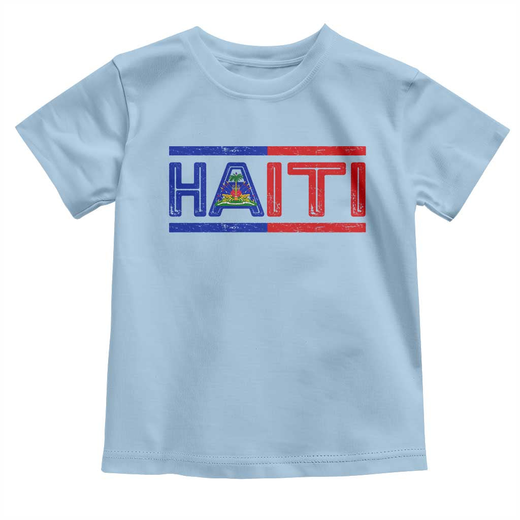Haiti Flag Toddler T Shirt Vintage Haitian Pride Ayiti Roots
